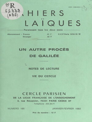 cover image of Un autre procès de Galilée